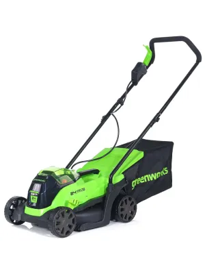 Газонокосилка аккумуляторная GREENWORKS GD24LM33, 24В, без АКБ и ЗУ