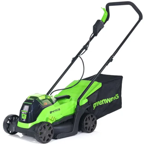 Газонокосилка аккумуляторная GREENWORKS GD24LM33, 24В, без АКБ и ЗУ