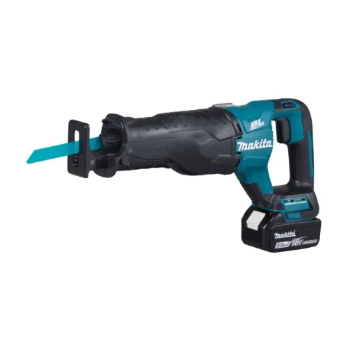 Аккумуляторная пила сабельная MAKITA DJR187RTE, LXT BL 18В, ход 32мм, рез 255мм, 2 скорости (2х5.0Ач, з/у)