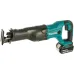 Аккумуляторная пила сабельная MAKITA DJR186RFE, 18 В, 2х3 Ач, з/у, набор пилок, дерево 255 мм, металл 130 мм, кейс