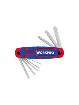 Набор складных шестигранных ключей WORKPRO 8шт (метрических)