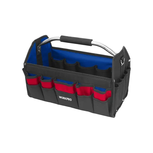 Сумка WORKPRO WP281011 для инструментов открытая с ремнем, полиэстер 600D, 410 мм
