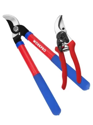 Набор для обрезки WORKPRO, сучкорез 375 мм и секатор 200 мм