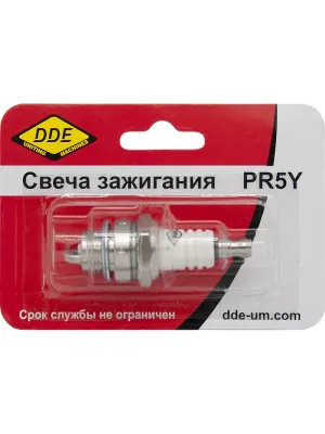 Свеча зажигания DDE PR5Y (Champion RCJ6Y,Bosch WSR5F,NGK BPMR8A)бензопилы,триммеры,мотобуры (PR5Y)