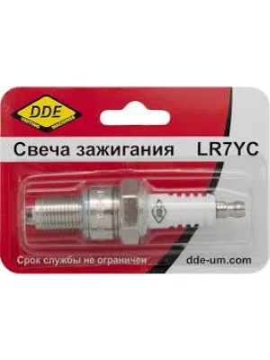 Свеча зажигания DDE PR7 (Champion RCJ7,Bosch WR11EO,NGK BR2LM)бензопилы,триммеры,мотобуры (PR7Y)