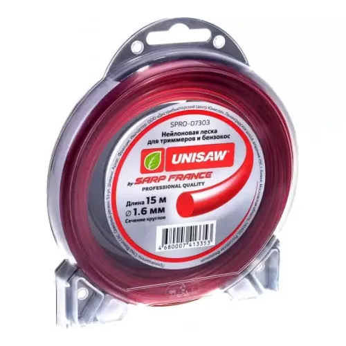 Корд триммерный Unisaw 1.6мм 15м круглая 187 шт/кор Unisaw Professional Quality
