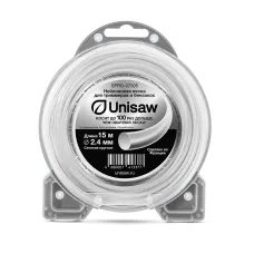 Корд триммерный Unisaw Professional Quality 2.4мм 15м круглая, 187 шт/кор