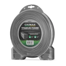 Корд триммерный CAIMAN Titanium Power квадрат 3,0 мм, 44 м