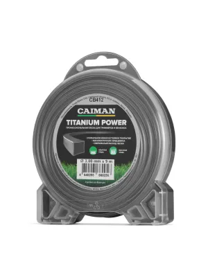 Корд триммерный CAIMAN Titanium Power квадрат 3,0 мм, 9 м