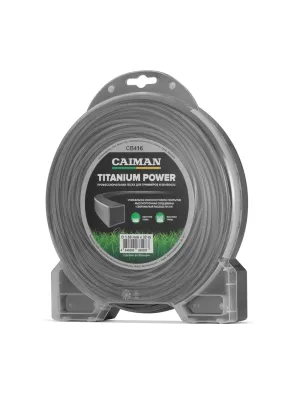 Корд триммерный CAIMAN Titanium Power квадрат 3,5 мм, 32 м