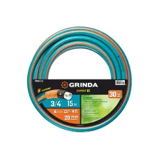 Шланг поливочный GRINDA PROLine EXPERT 5 3/4″, 15 м, 30 атм, пятислойный, плетёное армирование (429007-3/4-15)