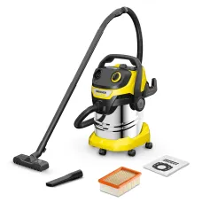 Пылесос KARCHER WD 5 S V-25/5/22, 1,1кВт 240мбар 25л шланг35ммх2.2м 8,6кг нерж. бак