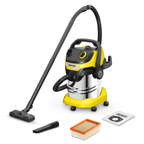 Пылесос KARCHER WD 5 S V-25/5/22, 1,1кВт 240мбар 25л шланг35ммх2.2м 8,6кг нерж. бак