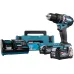 Аккумуляторный дрель-шуруповёрт MAKITA HP002GD201, ударная XGT BL, быстрое ЗУ, кейс MAKPAC