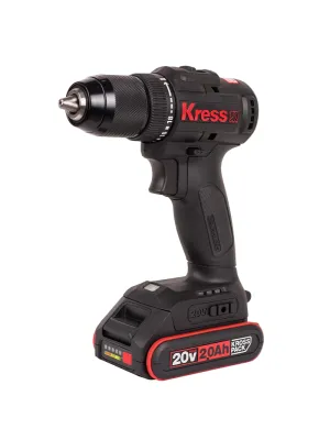 Аккумуляторный шуруповерт KRESS KU212.1, 2х2Ач Li-ion, сумка