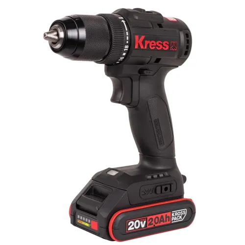 Аккумуляторный шуруповерт KRESS KU212.1, 2х2Ач Li-ion, сумка