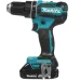 Акк. шуруповерт ударный MAKITA DHP485SYE, LXT BL 18В, 13 мм, 50/27 Нм, 2x1.5 Ач, з/у