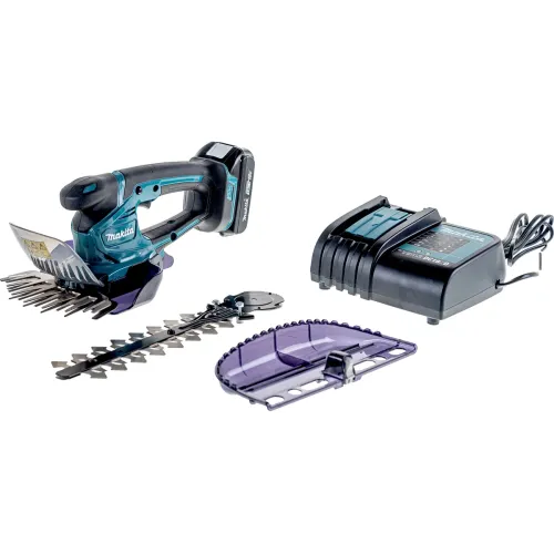 Аккумуляторные ножницы MAKITA DUM604SYX, для травы, LXT 18 В, нож для травы 16 см, нож для кустар. 20 см, BL1815N, DC18SD