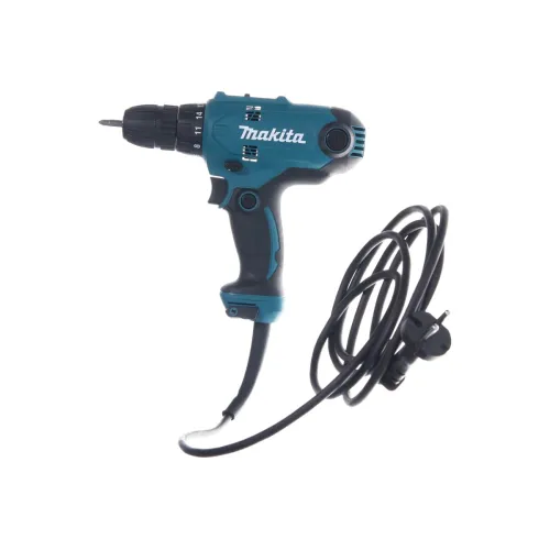 Шуруповерт сетевой MAKITA DF0300X3, 320Вт, набор бит 10 шт. D-65028