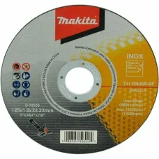 Диск отрезной MAKITA 125х1х22,23 для стали/нержавеющей стали плоский WA46R