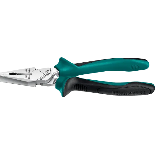 Плоскогубцы KRAFTOOL KraftMax, 200мм, комбинированые, Cr-Mo, маслобензостойкие рукоятки, (22011-1-20)