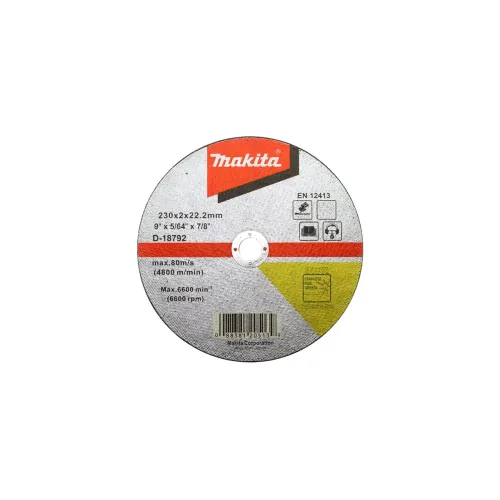Диск отрезной MAKITA 230х2х22,23, для стали/нержавеющей стали плоский WA36R (D-18792)