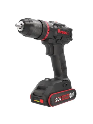 Аккумуляторный шуруповерт ударный KRESS KUC30.1, 20В, 60Нм