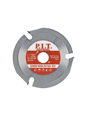 Диск пильный P.I.T. для УШМ по дереву 125x22,2x2,2 мм 3T(ACTW06-125T3)