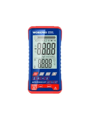 Мультиметр WORKPRO цифровой (дисплей двухстрочный)