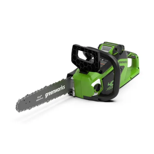 Аккумуляторная пила цепная GREENWORKS GD40CS15, 35 см, бесщеточная,  АКБ 2АЧ и ЗУ