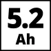 Аккумулятор EINHELL PXC, 18В 5.2Ач Li-Ion 0.88кг