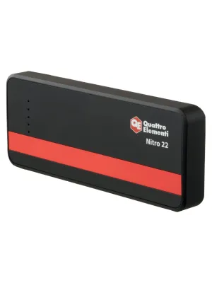 Пусковое устройство QUATTRO ELEMENTI NITRO 22, 12В, 22000 мАч, 700 А, USB, LCD - фонарь
