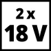Аккумулятор EINHELL PXC-Twinpack, 2x18В 5.2Aч Li-ion