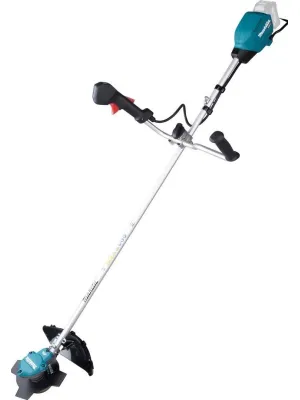 Аккумуляторный триммер MAKITA UR002GZ05, XGT 40vMAX, 550Вт, велорукоятка, нож 4T, d-23см, М10xLH, ADT, AFT, WG