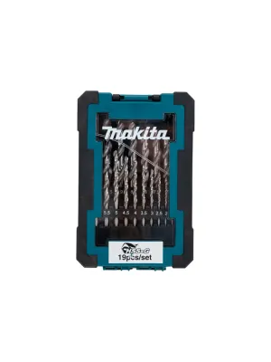 Набор сверл по металлу MAKITA HSS-G, 19 шт. (1-10мм,  шаг 0.5мм)