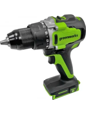 Аккумуляторная дрель-шуруповёрт GREENWORKS GD24DD90, 24В, 90Нм, бесщеточная, без АКБ и ЗУ