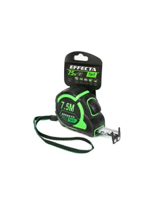 Рулетка EFFECTA Fort 7,5м/25мм, магнит, автостоп, нейлон
