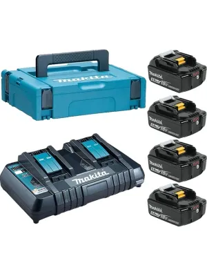 Набор MAKITA PSK MKP2PT184 (BL1850Bx4шт., DC18RD, кейс MAKPAC тип 2)