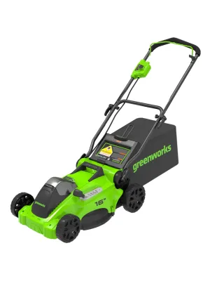 Аккумуляторная газонокосилка GREENWORKS GD40LM16X, 40V, без АКБ и ЗУ