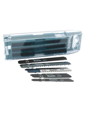 Набор пилок MAKITA для лобзика 10 шт. (Дерево Basic x2, Fast х2, Finish x2, Металл Basic x4) (B-44410)
