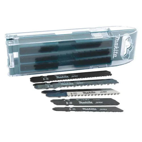 Набор пилок MAKITA для лобзика 10 шт. (Дерево Basic x2, Fast х2, Finish x2, Металл Basic x4) (B-44410)