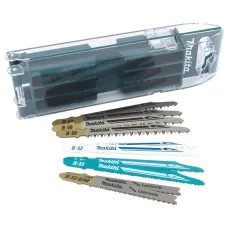Набор пилок MAKITA для лобзика 10 шт. (Дерево Fast finish x4, Fast x4, металл х2, универсал x2, ламинат x2) (B-44426)