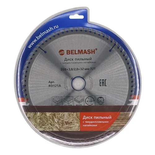 Диск пильный BELMASH 250x3.0/2.0x32/30 72T