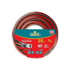 Шланг поливочный RACO PREMIUM 3/4″, 25м 35атм пятислойный, усиленный двумя слоями армирования (40300-3/4-25)