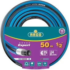 Шланг поливочный RACO EXPERT 1/2″, 50м 35 атм четырёхслойный, армированный (40302-1/2-50)