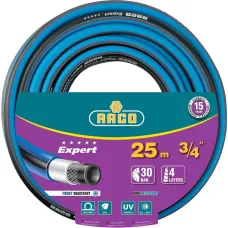Шланг поливочный RACO EXPERT 3/4″, 25м 30атм четырёхслойный, армированный (40302-3/4-25)
