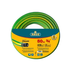 Шланг поливочный RACO CLASSIC 3/4″, 50м 20атм трёхслойный, армированный (40306-3/4-50)