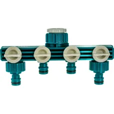 Распределитель поливочный RACO ORIGINAL 1/2″ - 3/4″, четырехканальный, с внутренней резьбой, из ABS пластика (4250-55258C)