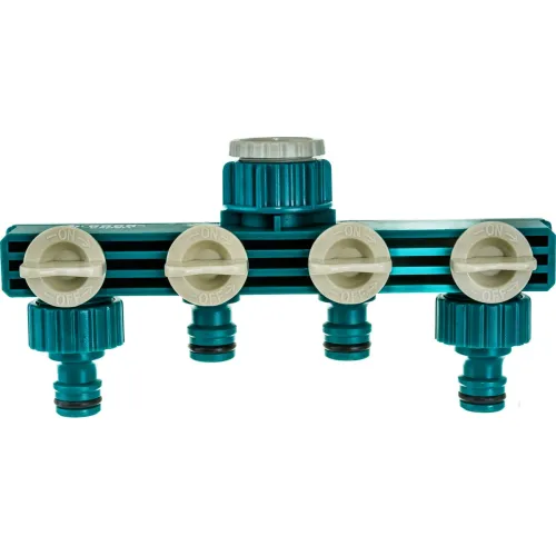 Распределитель поливочный RACO ORIGINAL 1/2″ - 3/4″, четырехканальный, с внутренней резьбой, из ABS пластика (4250-55258C)