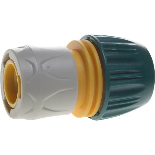 Соединитель универсальный быстросъёмный RACO ORIGINAL 1/2″ x 3/4″, с автостопом, для шланга (4250-55196T)